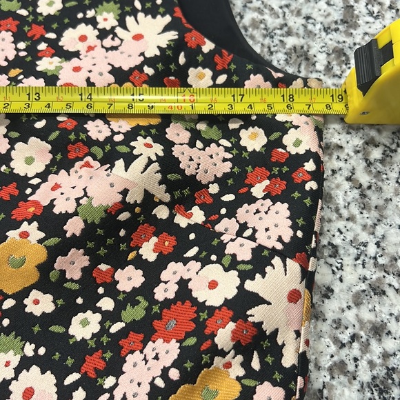 RED VALENTINO Chelsea Sleeveless Micro-Flower Jacquard Minidress Size 46 - Picture 12 of 13